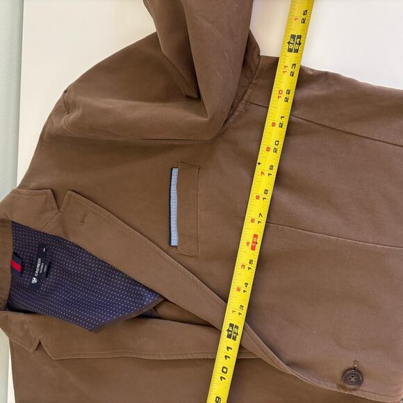 Cremieux Classic Sport Coat Blazer size Large Chocolate Brown Cotton Breathable - Picture 9 of 12
